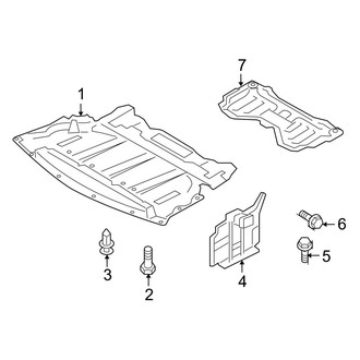 Infiniti OE - Radiator Support - Splash Shields