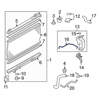 Infiniti OE - Engine Coolant Reservoir Hose