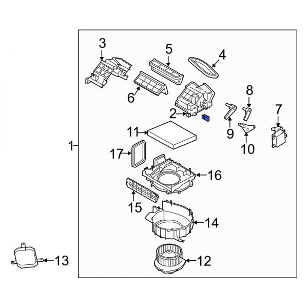 HVAC Blower Case Assembly