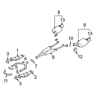 Infiniti OE - Exhaust System - Exhaust Components