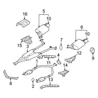 Infiniti OE - Exhaust System - Exhaust Components