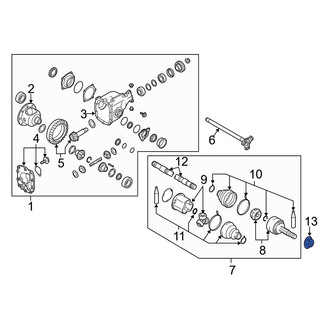Infiniti OE - Front CV Joint Nut