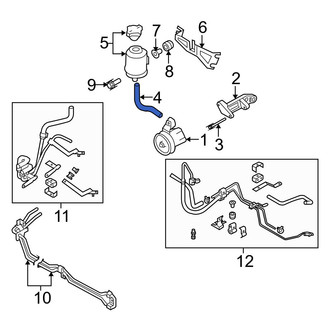 Infiniti OE - Power Steering Reservoir Hose
