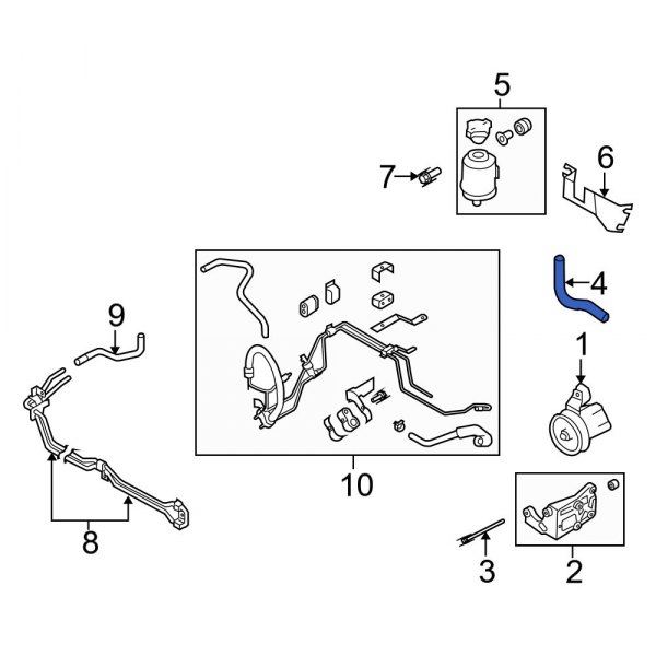 Power Steering Reservoir Hose