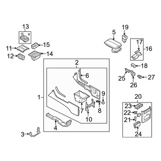 Infiniti OE - Front 12 Volt Accessory Power Outlet