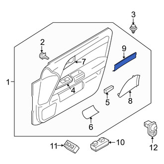 Infiniti OE - Front Left Door Trim Molding