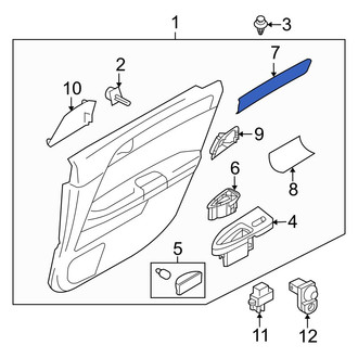 Infiniti OE - Front Left Door Trim Molding