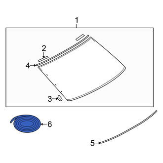 Infiniti OE - Rear Back Glass Seal