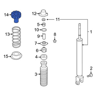 Infiniti OE - Rear Upper Coil Spring Insulator