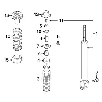 Infiniti OE - Rear Suspension - Shocks & Components