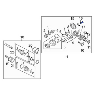 Infiniti OE - Differential Housing Fill Plug