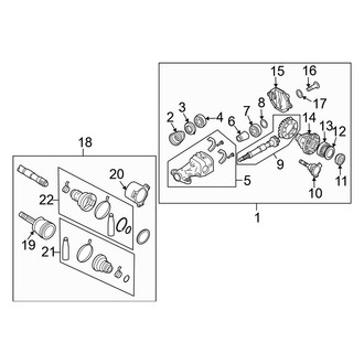 Infiniti OE - Rear Suspension - Axle & Differential