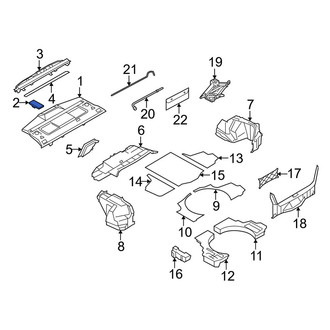 Infiniti OE - Rear Seat Belt Anchor Plate Cover