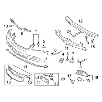 Infiniti OE - Front Bumper - Bumper & Components