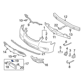 Infiniti OE - Front Lower License Plate Bracket Nut