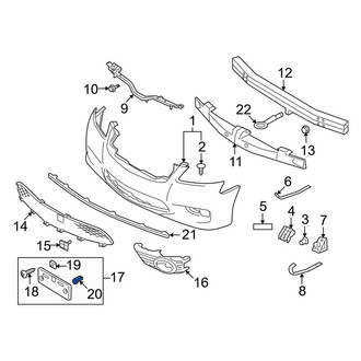 Infiniti OE - License Plate Bracket Grommet