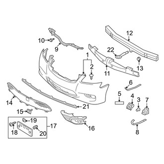 Infiniti OE - Front Bumper - Bumper & Components