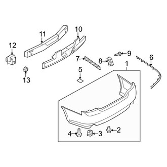 Infiniti OE - Rear Bumper - Bumper & Components