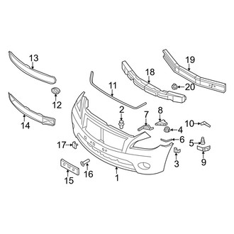 Infiniti OE - Front Bumper - Bumper & Components