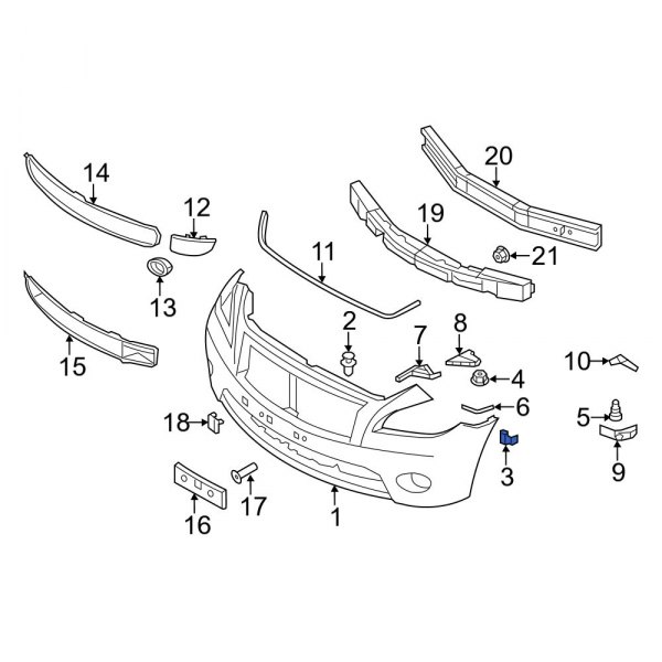 Bumper Cover Bracket