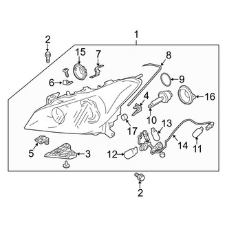 Infiniti OE - Front Lamps - Headlamp Components