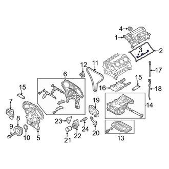 Infiniti OE - Left Engine Valve Cover Gasket