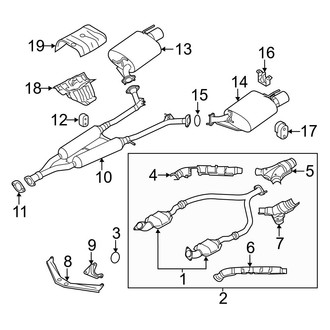Infiniti OE - Exhaust System - Exhaust Components