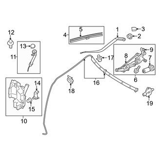 Infiniti OE - Windshield - Wiper & Washer Components