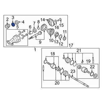Infiniti OE - Rear Differential Pinion Seal