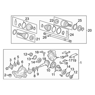 Infiniti OE - Rear Suspension - Axle & Differential