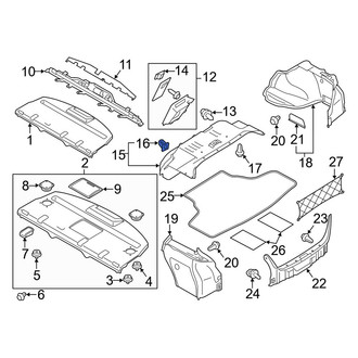 Infiniti OE - Front Door Interior Trim Panel Nut