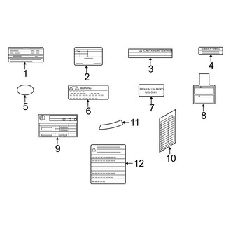 Infiniti OE - Information Labels - Labels