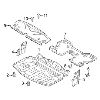 Infiniti OE - Radiator Support - Splash Shields