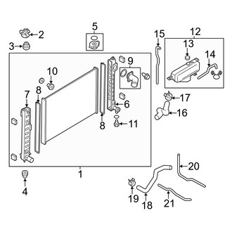 Infiniti OE - Cooling - Radiator & Components (3.7)
