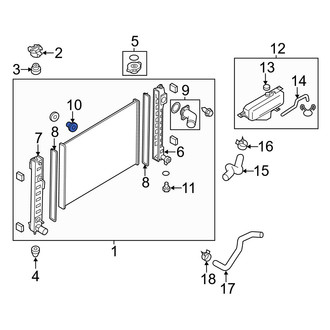 Infiniti OE - Upper Radiator Drain Plug