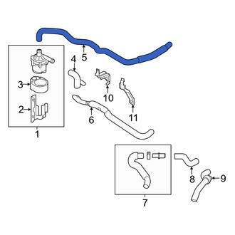 Infiniti OE - HVAC Heater Hose