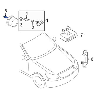 Infiniti OE - Tire Pressure Monitoring System (TPMS) Sensor Nut
