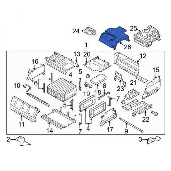 Drive Motor Battery Pack Cover