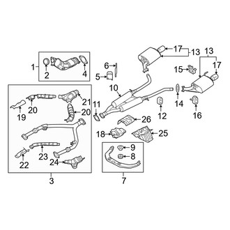 Infiniti OE - Exhaust System - Exhaust Components