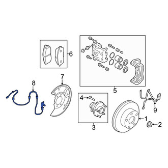 Infiniti OE - Front ABS Wheel Speed Sensor