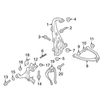 Infiniti OE - Front Suspension - Suspension Components (AWD)