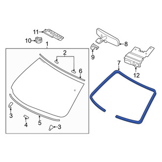 Infiniti OE - Front Windshield Frame Weatherstrip Seal