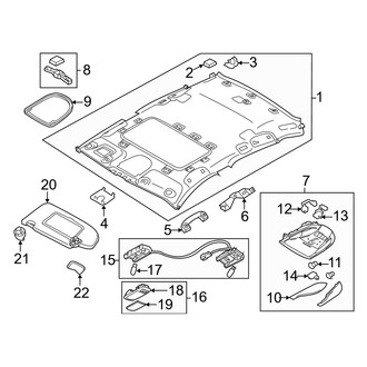 Infiniti OE - Roof - Interior Trim (3.7 / 5.6 / Hybrid)