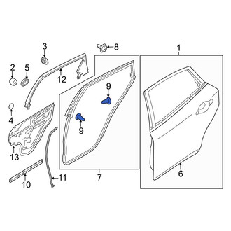 Infiniti OE - Rear Door Seal Clip