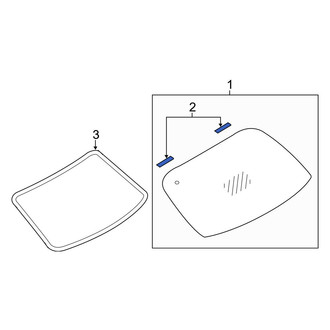 Infiniti OE - Back Glass Spacer
