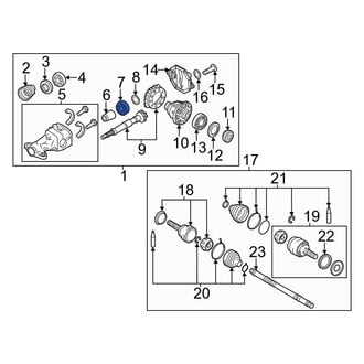 Infiniti OE - Rear Inner Differential Pinion Bearing