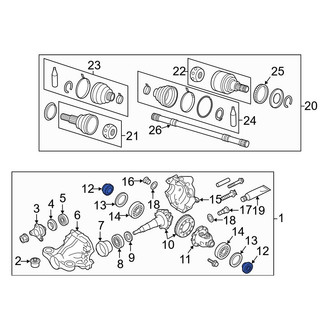 Infiniti OE - Rear Drive Axle Shaft Seal