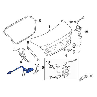 Infiniti OE - Rear Trunk Lid Release Switch