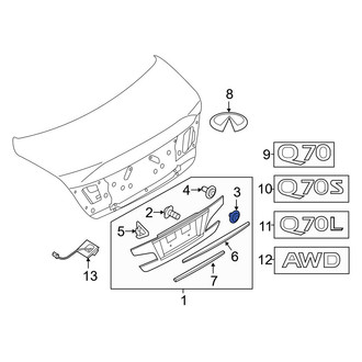 Infiniti OE - Deck Lid Finish Panel Clip