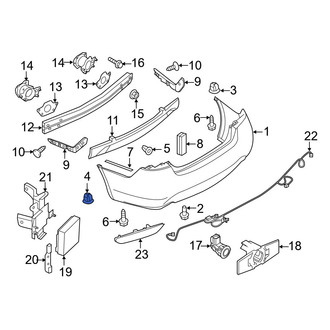 Infiniti OE - Front Bumper Cover Nut
